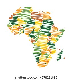 africa map vector