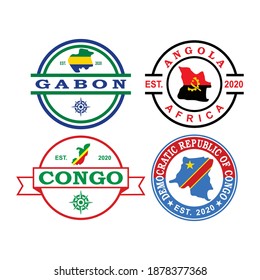 Africa Map Vector , Country Logo