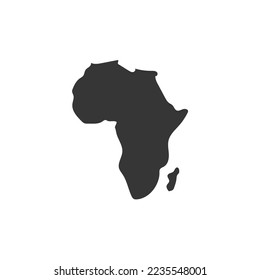 africa map vector icon tradition and culture icon