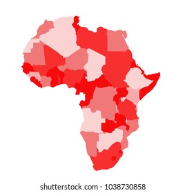 Africa map vector illustration