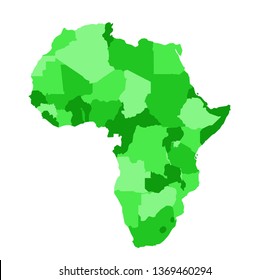 Africa map vector illustration