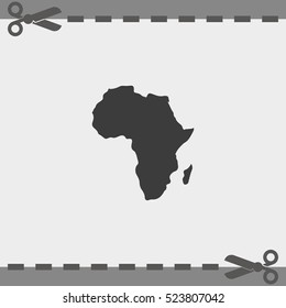 Africa map vector illustration.