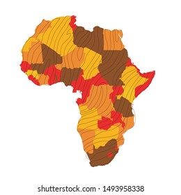 Africa map vector illustration design