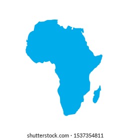 Africa map vector illustration on white
