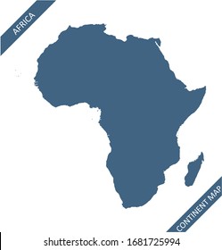 Africa map vector outline cartography