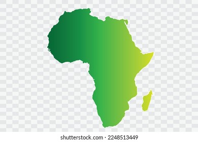 Africa Map yellowish green Color Background quality files png