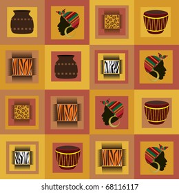Africa motives seamless