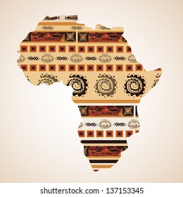 Africa ornamentale, vector