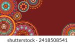 Africa patterned design. African background, banner with tribal traditional grunge pattern, elements, vector concept illustration. Masks, patterns, African symbols and colors