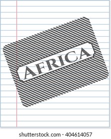 Afrika-Bleistift-Effekt