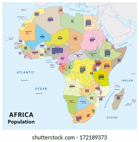 africa population map