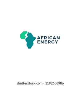 Africa Power Energy Logo Vector Icon