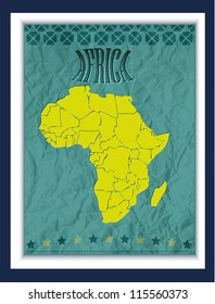 africa retro map