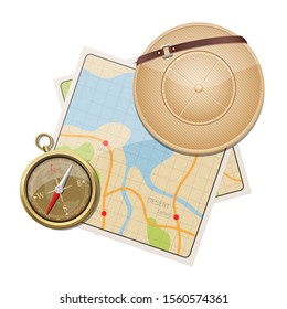 Africa safari map vector design illustration isolated on white background
