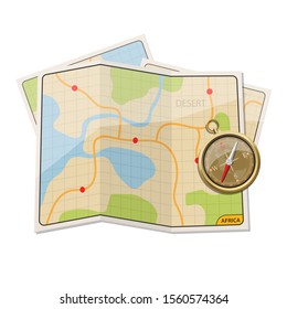 Africa safari map vector design illustration isolated on white background