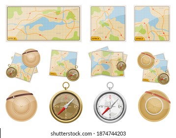 Africa safari map vector design illustration isolated on white background