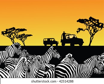 africa safari vector