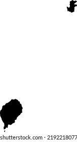 Africa Sao Tome and Principe Map vector map.Hand drawn minimalism style.
