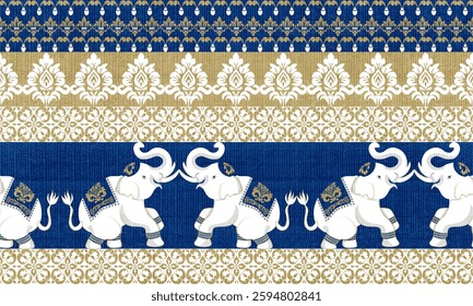 Africa, Seamless Fashion, Elephant Pattern, Floral, Native, Folk, Pants, Fabric Design, Fabric Factory, Seamless, Seamless Design, Abstract Elephant Pattern