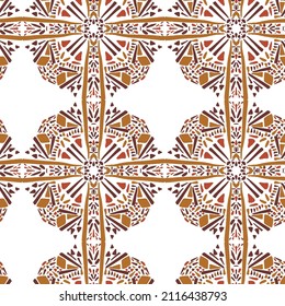 patrón de áfrica sin fisuras. imprimir para tela, envolver diseño de papel. boho. caleidoscopio