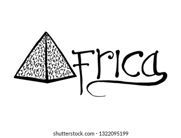 africa and shape of pyramid
