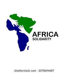 africa solidarity vector logo template illustration.This logo suitable for medicine