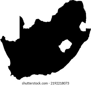 Mapa de mapas de Sudáfrica. Estilo minimalista dibujado a mano.