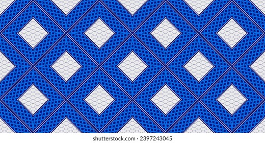 Africa square fabric patterns, ethnic textile art for trendy clothing and bag printing. Modern graphic rectangles create a fashionable artwork. 