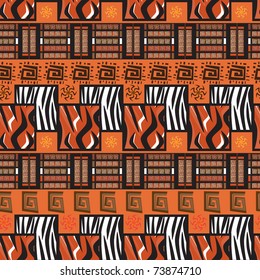 Africa stile ornament background