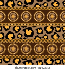 Africa stile ornament background