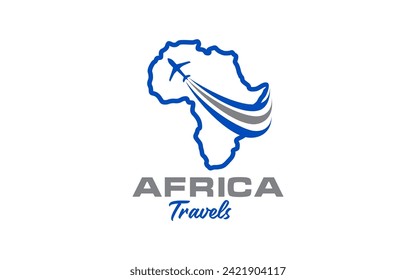 Plantilla de diseño del logotipo de viajes de África