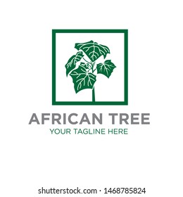 africa tree logo designs icon