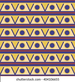 Africa triangle geometric patterns and shevron. Exotic african ethnic ornament.
