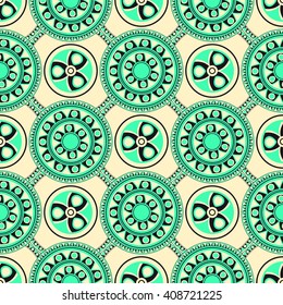 Africa triangle geometric patterns and shevron. Exotic african ethnic ornament.