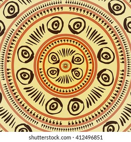 Africa triangle geometric patterns and shevron. Exotic african ethnic ornament.