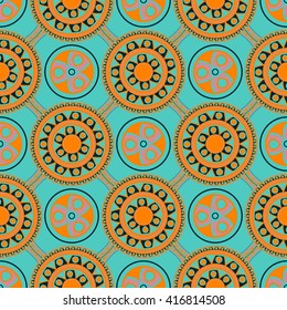 Africa triangle geometric patterns and shevron. Exotic african ethnic ornament.