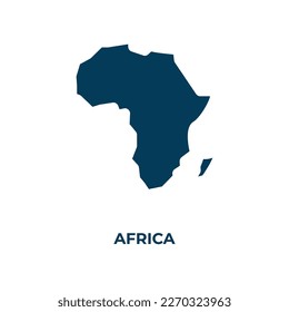 africa vector icon. africa, continent, map filled icons from flat africa concept. Isolated black glyph icon, vector illustration symbol element for web design and mobile apps