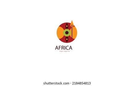 Africa vector logo design template