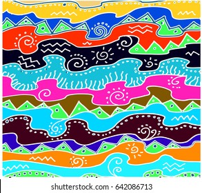 africa walllpaper vector drawn