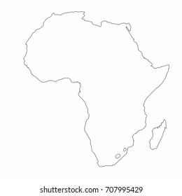 Africa world map graphic vector