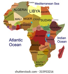 Africa-detailed map