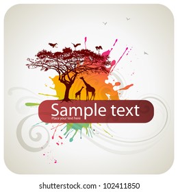 African abstract background