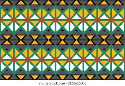 Patrón tribal abstracto africano sin fisuras. Textura moderna y elegante con diseño de patrón de diamante Rombuses y zigzags son excelentes para mantas textiles boho, papel pintado, papel de envoltura y plantillas de fondo