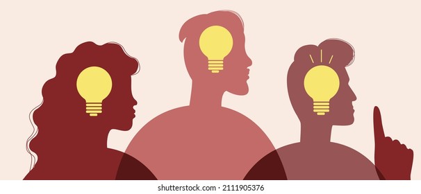 African achievements, black lives matter. Silhouette vector stock illustration isolated. Idea symbol incandescent light. The concept of the importance of people with black skin