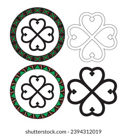 African Adinkra Symbol Nyame Dua Vector Illustration
