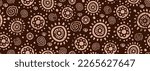 African afro seamless pattern culture motifs, circle ethnic doodle artwork. Creative aztec texture border, folk drawing, for textiles, banners, wallpapers, wrapping fashion- vector background design.