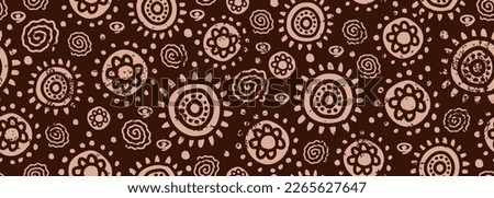 African afro seamless pattern culture motifs, circle ethnic doodle artwork. Creative aztec texture border, folk drawing, for textiles, banners, wallpapers, wrapping fashion- vector background design.