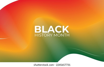 African American black history month 2023 celebration vector illustration