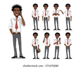 African American Business Man With Folded Arms