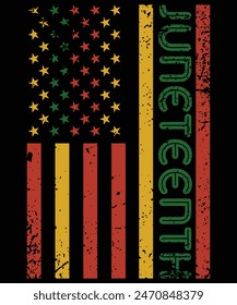 African American Flag Juneteenth Shirts Women Men Kids Boys T-Shirt
